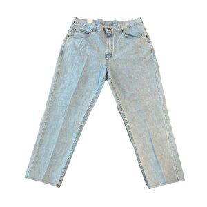 New LL Bean Natural Fit Jeans Mens 40x32 100% Cotton Blue